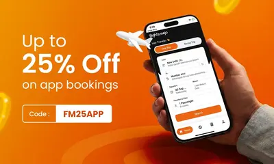 Book Now, Save More! — discount on every flight booking